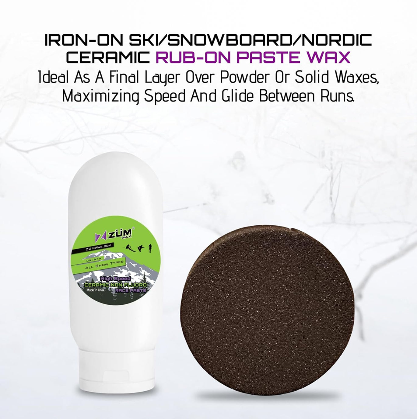 burton fluoro paste all temp snowboard wax F4 Glidewax 75ml Free from fluorine compounds One MFG Graphite Plus Snowboard
