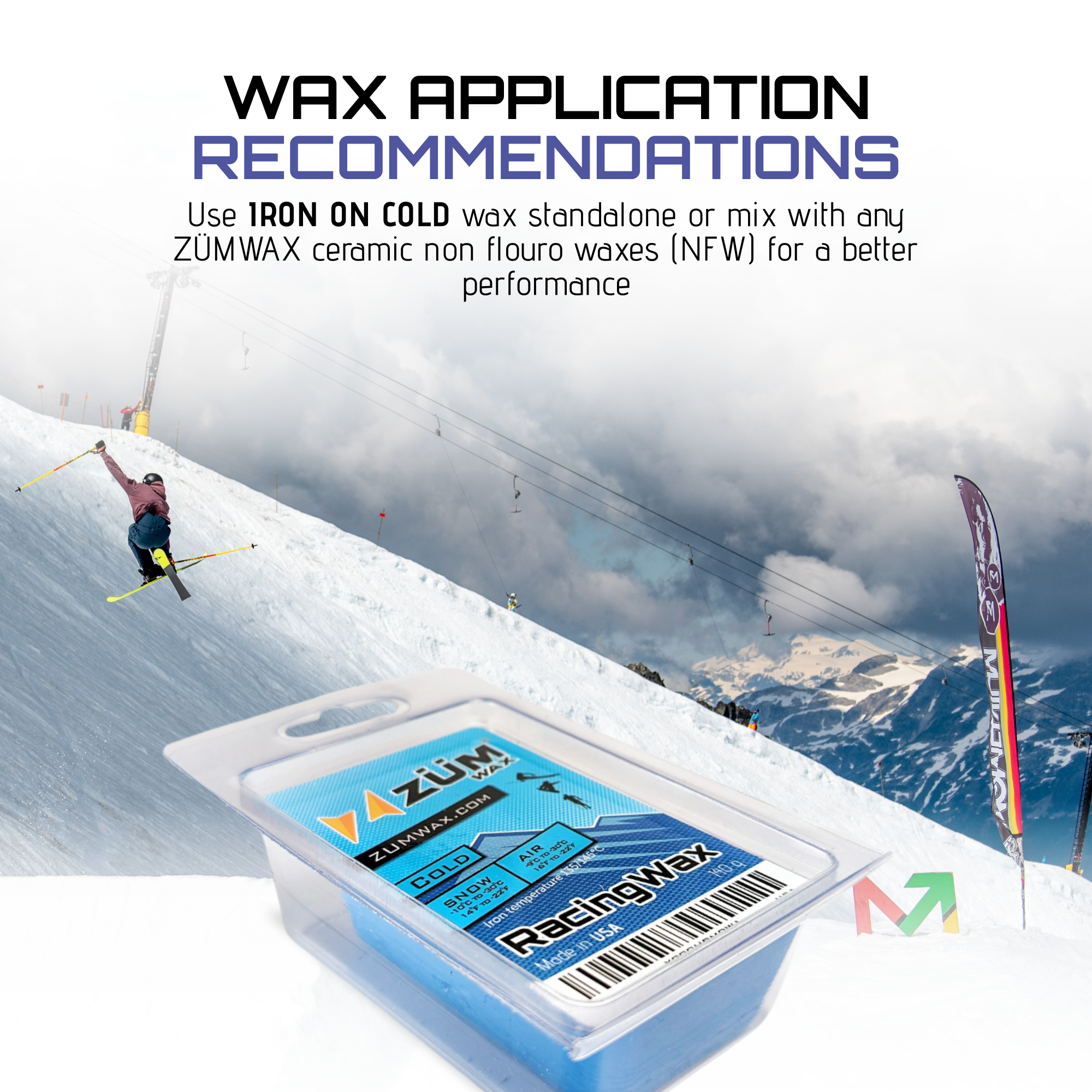 COLD TEMPS Iron-On Ski/Snowboard/Nordic/Cross-Country Wax, 140g COLD TEMPS Iron-On Ski/Snowboard/Nordic/Cross-Country Wax, 140g